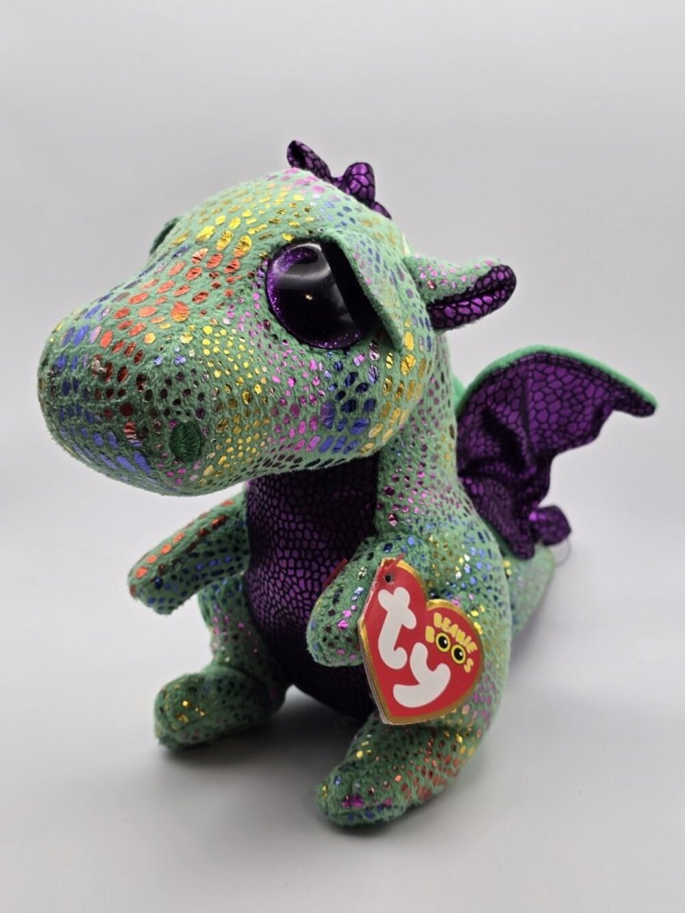 Ty Beanie Boos - CINDER the Green Dragon (6 Inch) Stuffed Animal Toy